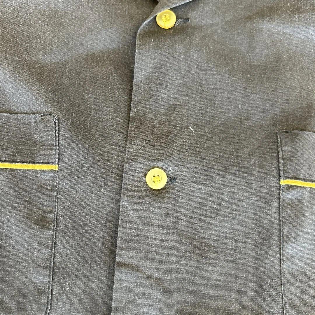 【期間限定】60's Hilton ボウリングシャツ M 黒/黄色