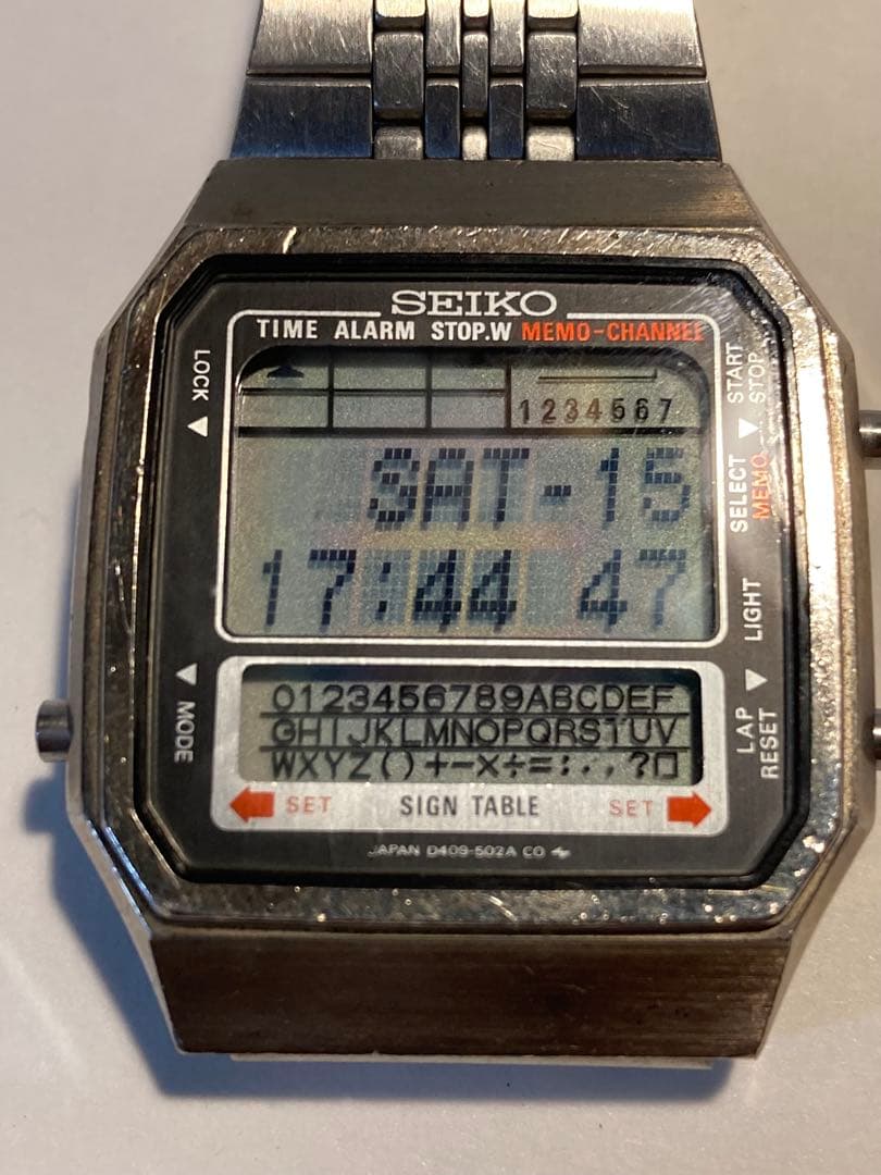 【希少】SEIKO　レターメモ112 ヴィンテージデジタル　稼働品