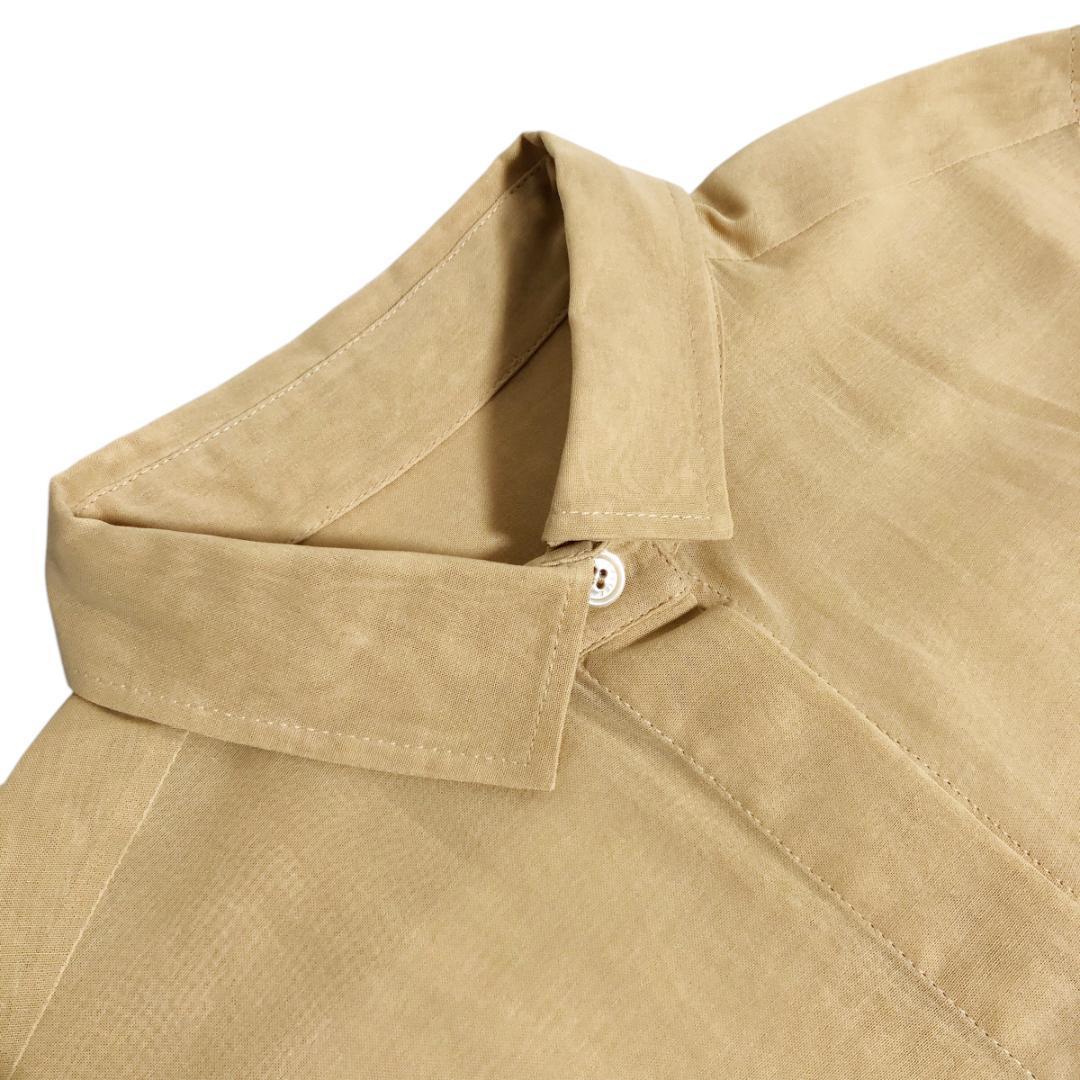 セリーヌ シースルー シャツ ブラウス 長袖 36 ベージュ