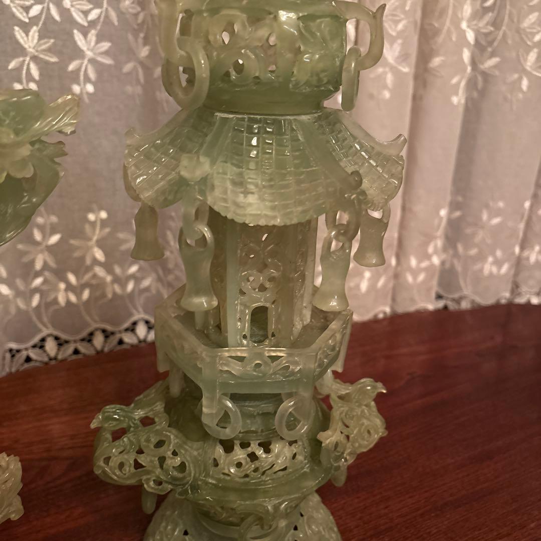 《hulibo》翡翠玉石 中国美術 装飾品 彫刻 中国古玩 アンティーク