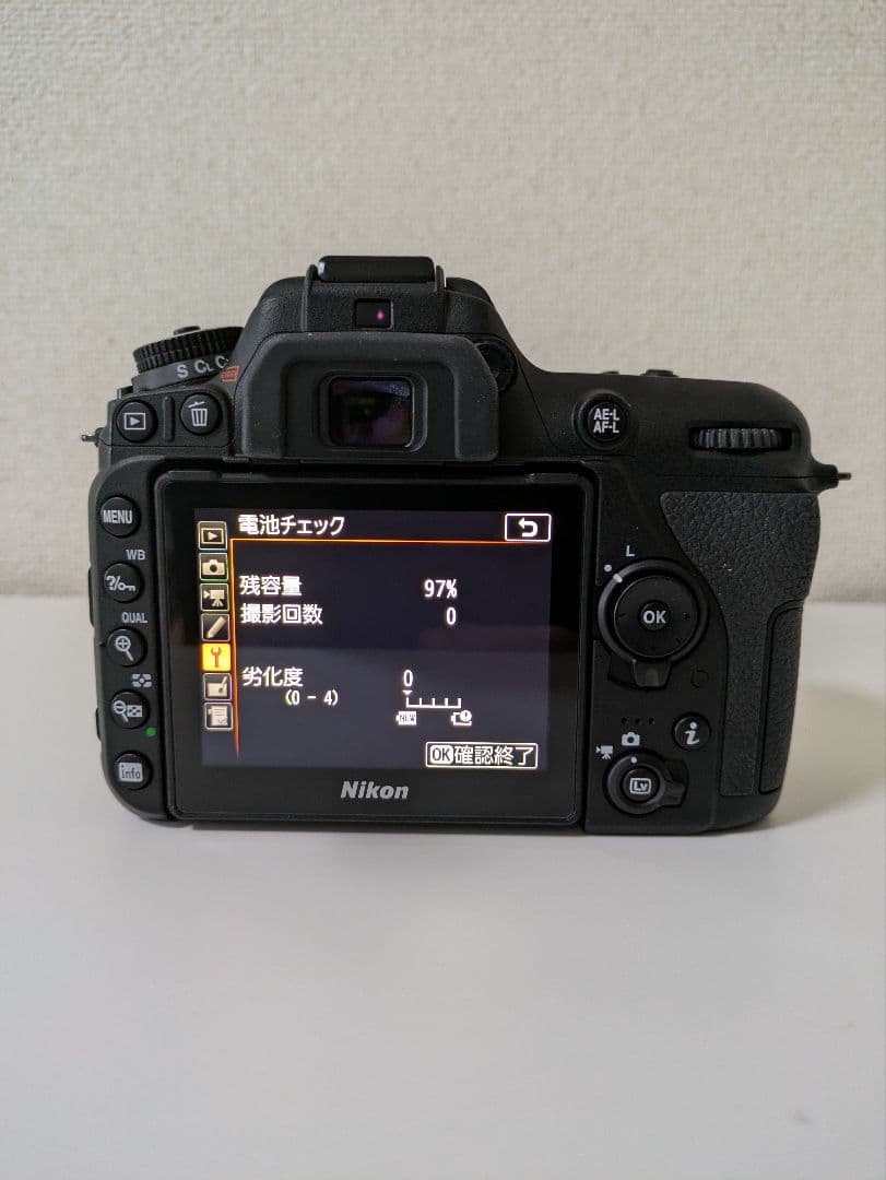 Nikon　D7500 ボディ　1% 以下 　　　　ショット数1475回