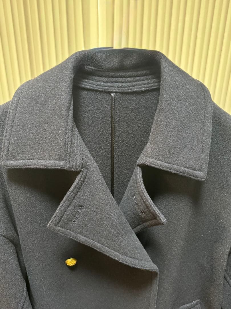 フレームワーク ダブルクロスPコート　ネイビー　M 金ボタン