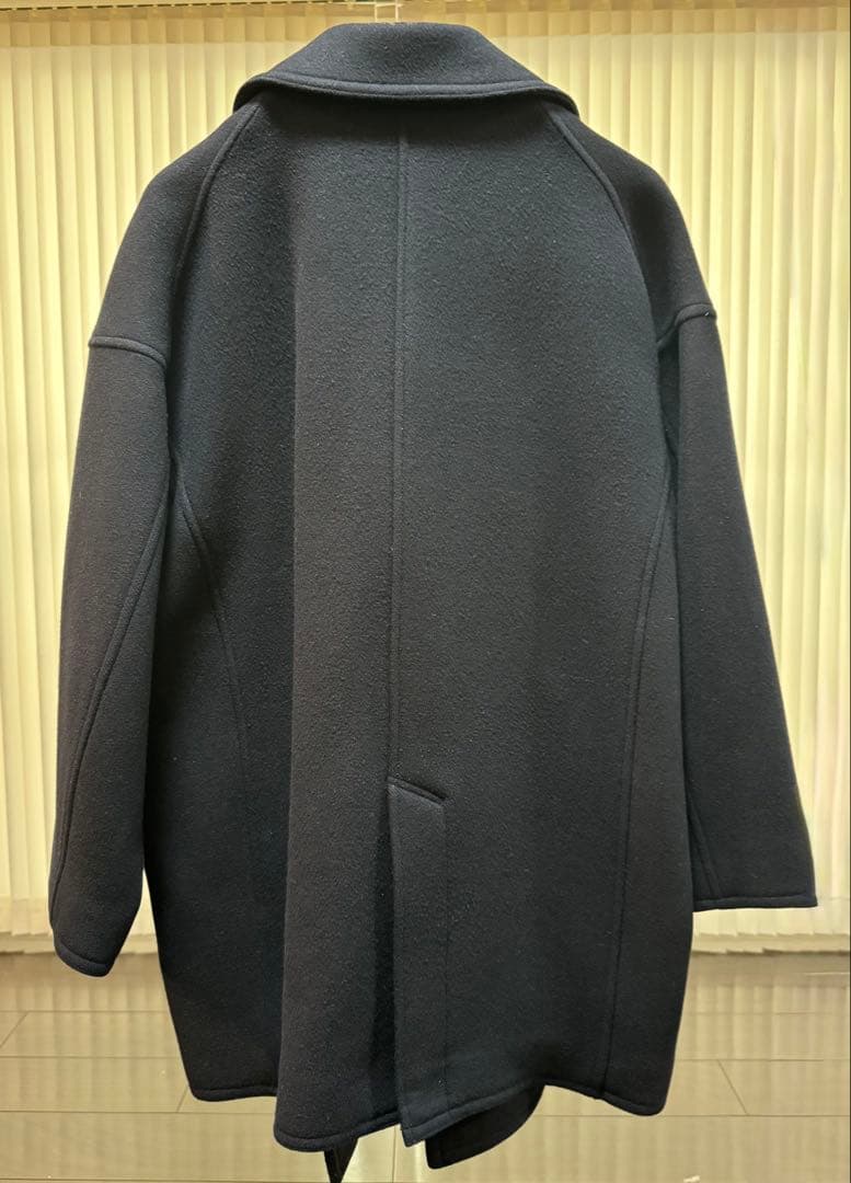 フレームワーク ダブルクロスPコート　ネイビー　M 金ボタン