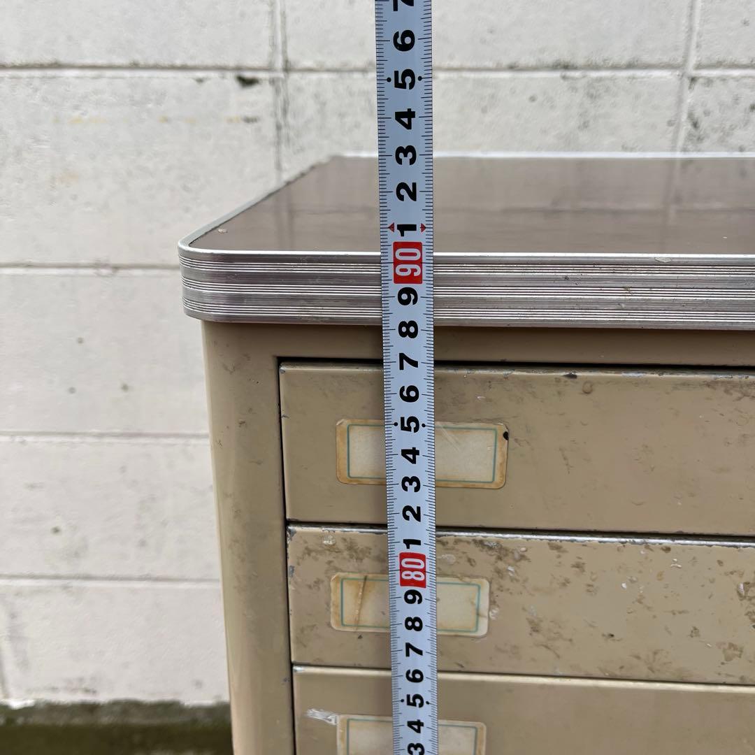 ビンテージ古家具◾️インダストリアル スチール製 デンタルキャビネット 収納棚