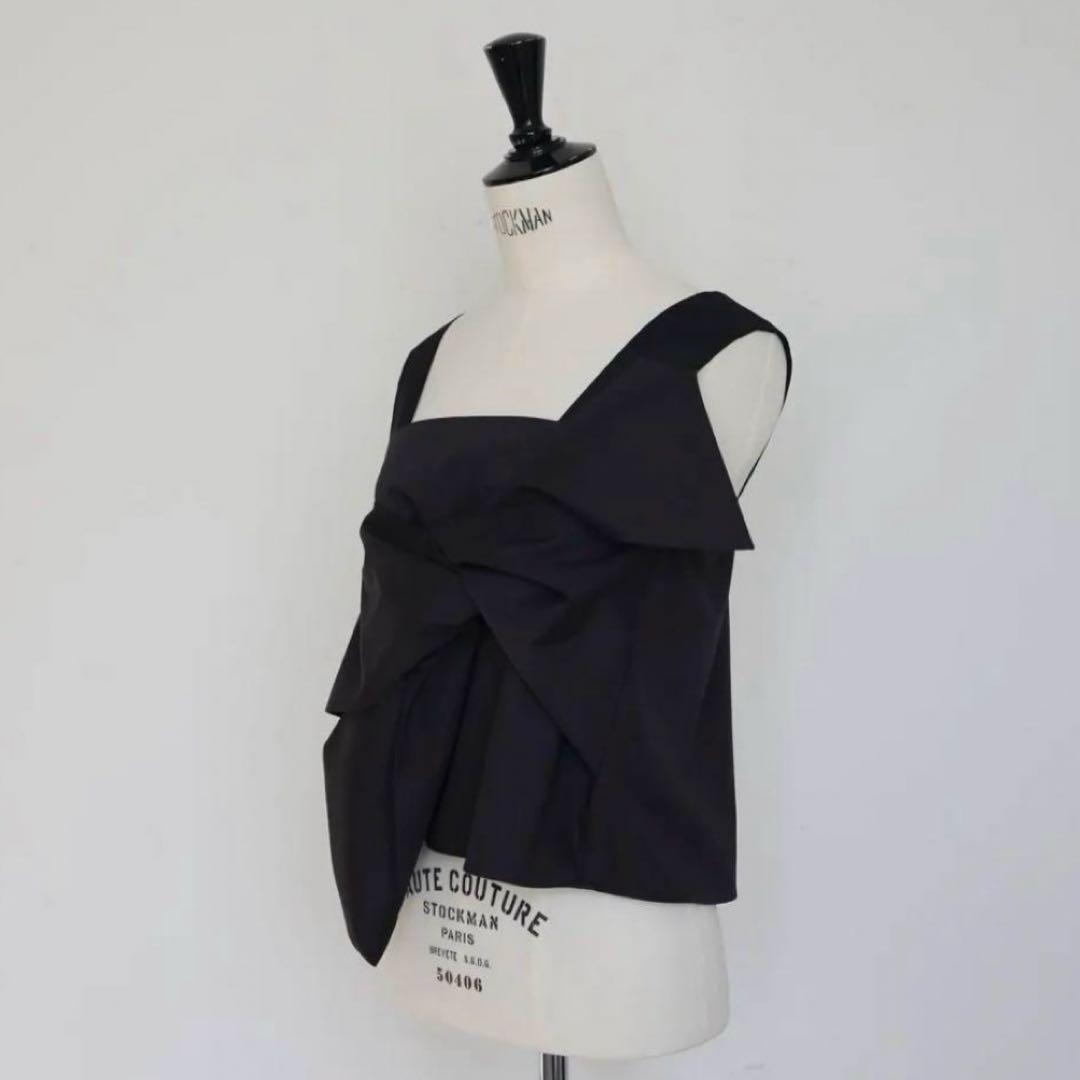 美品 gypsohila ジプソフィア クロワッサンビスチェ 黒　36