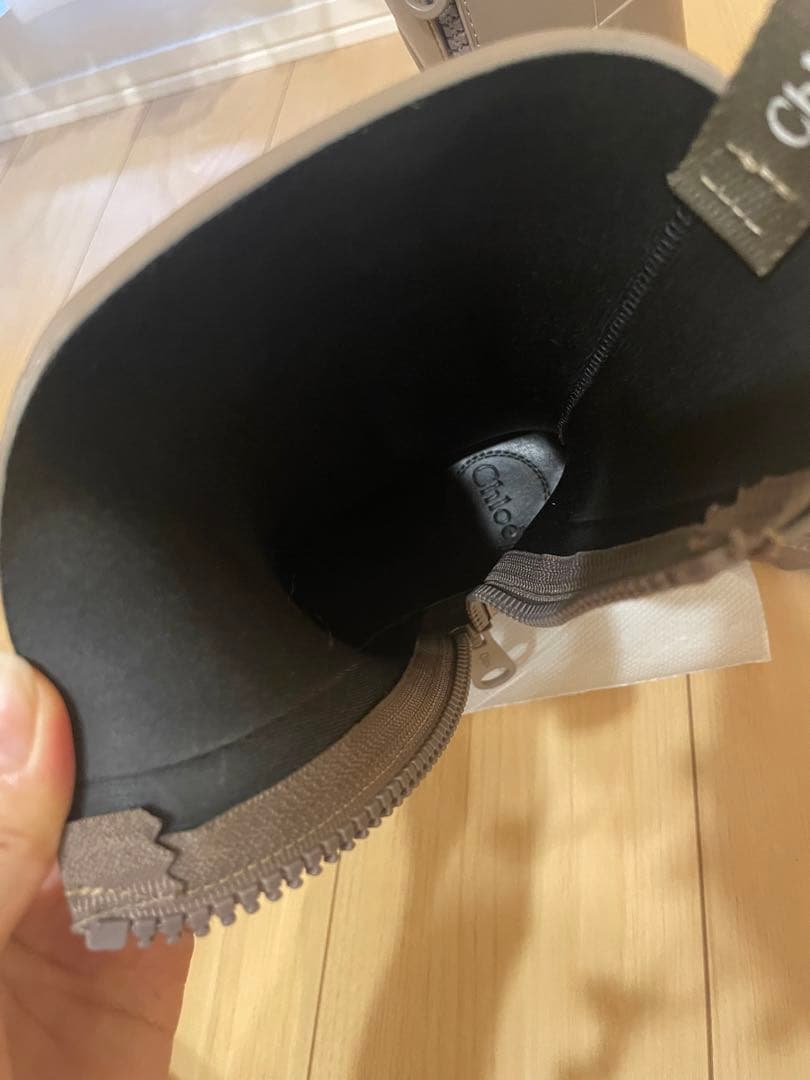 Chloe/レインブーツ/クロエブーツ/ベージュブーツ/長靴/厚底ブーツ