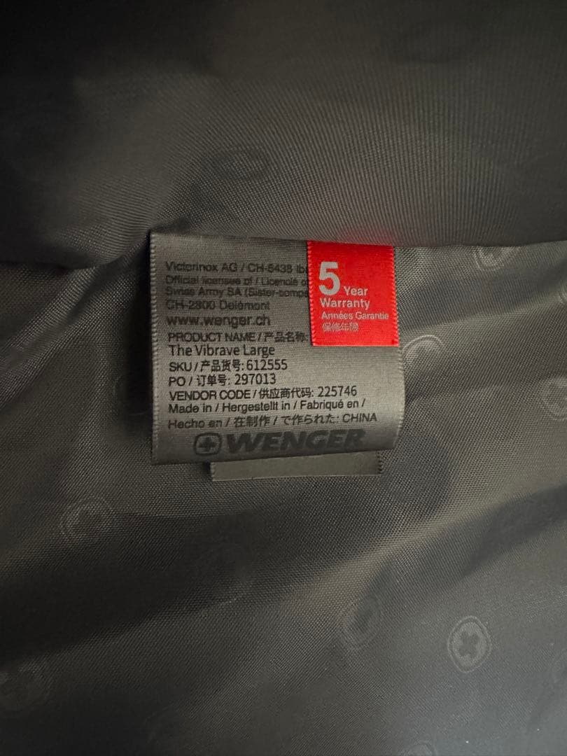 Wenger スーツケース　スイス 特大　大サイズ　一回のみ使用　ウェンガー