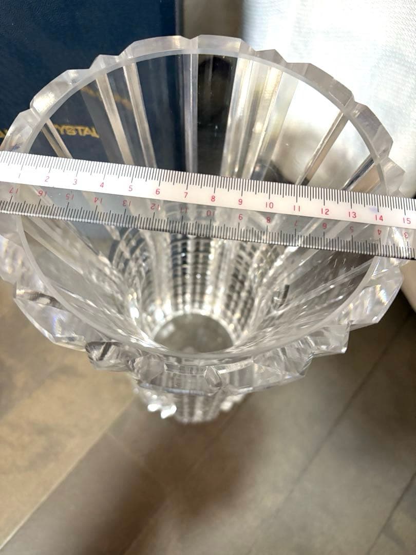 【新品未使用】KAGAMI CRYSTAL 定価77000円 花瓶