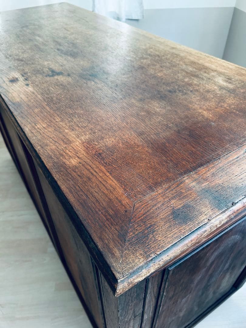 フランスアンティーク 家具 木製ショップカウンター 作業台 アトリエ