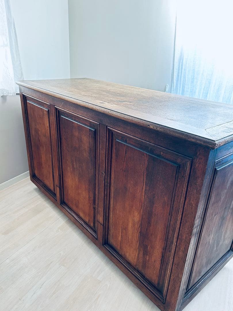 フランスアンティーク 家具 木製ショップカウンター 作業台 アトリエ