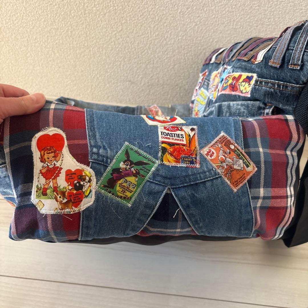 デニムリメイク ドライブベッド　ペットベッド ペットクッション