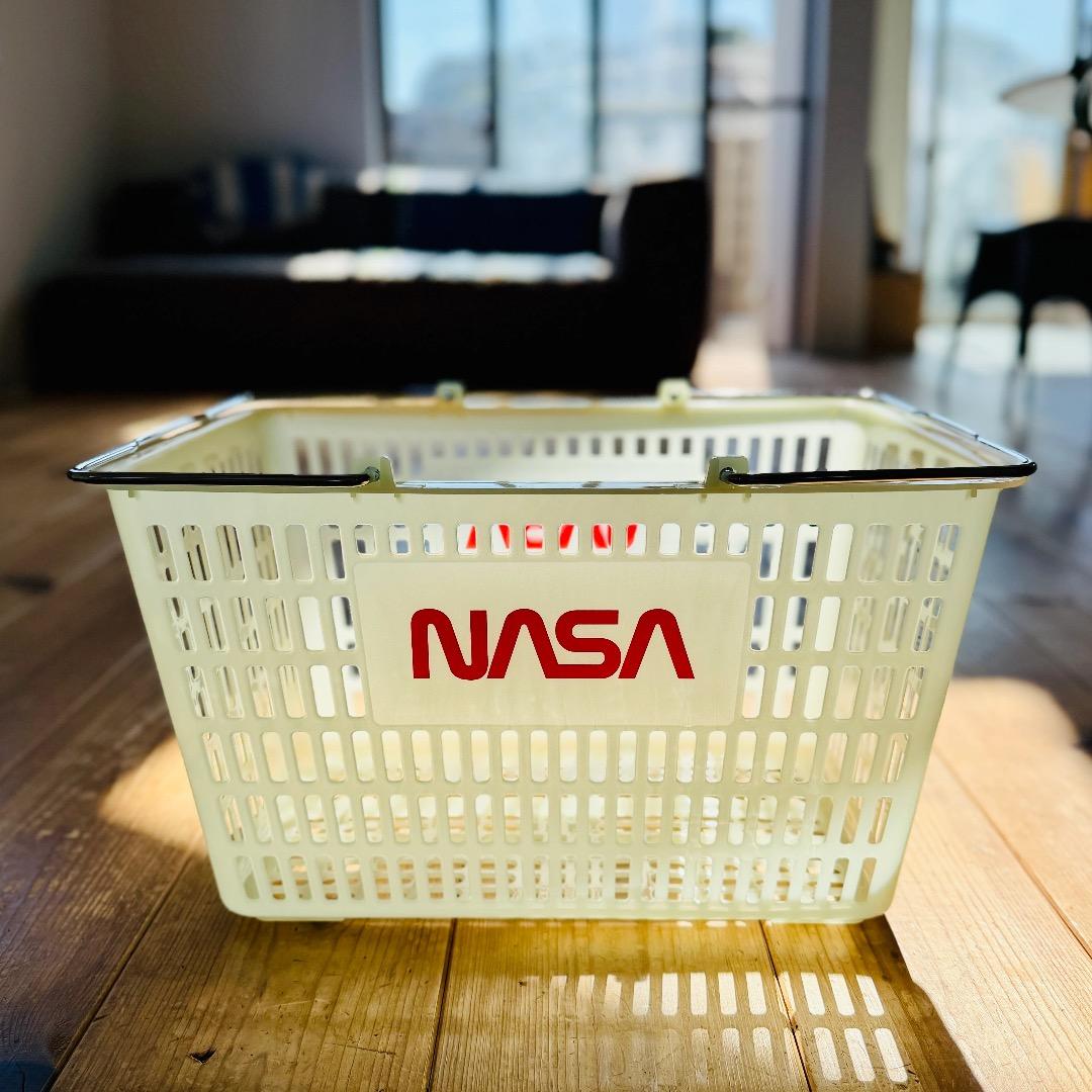 蓄光 × NASA。ずるいショッピングバスケット。 アメリカ業務用 暗闇で光る！