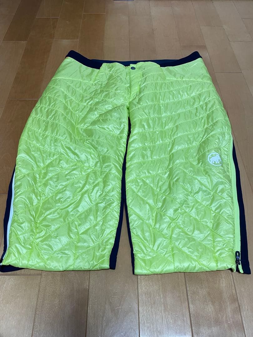 マムートダウンパンツ 蛍光イエロー ✖️ネイビー