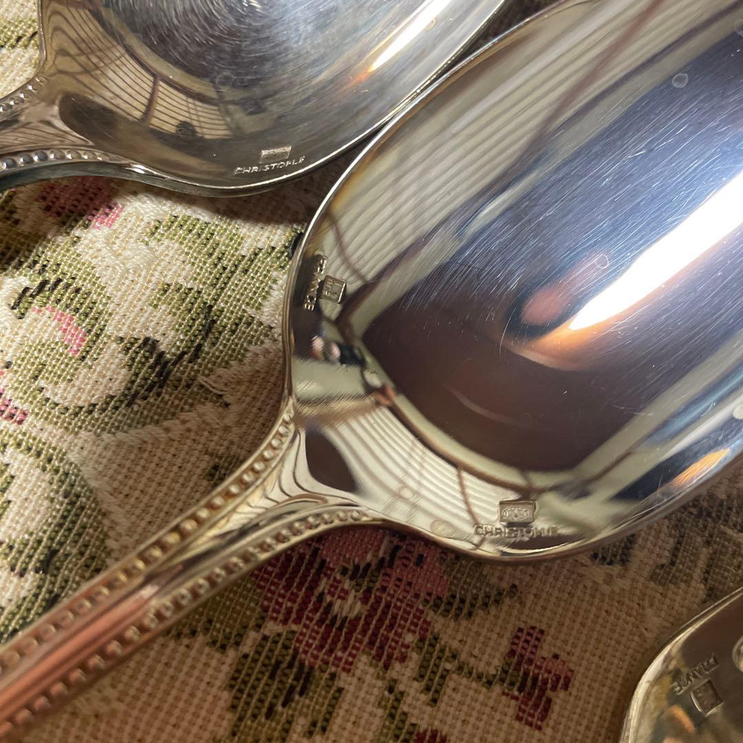 クリストフルChristofleパールシリーズ　スプーンフォークナイフ