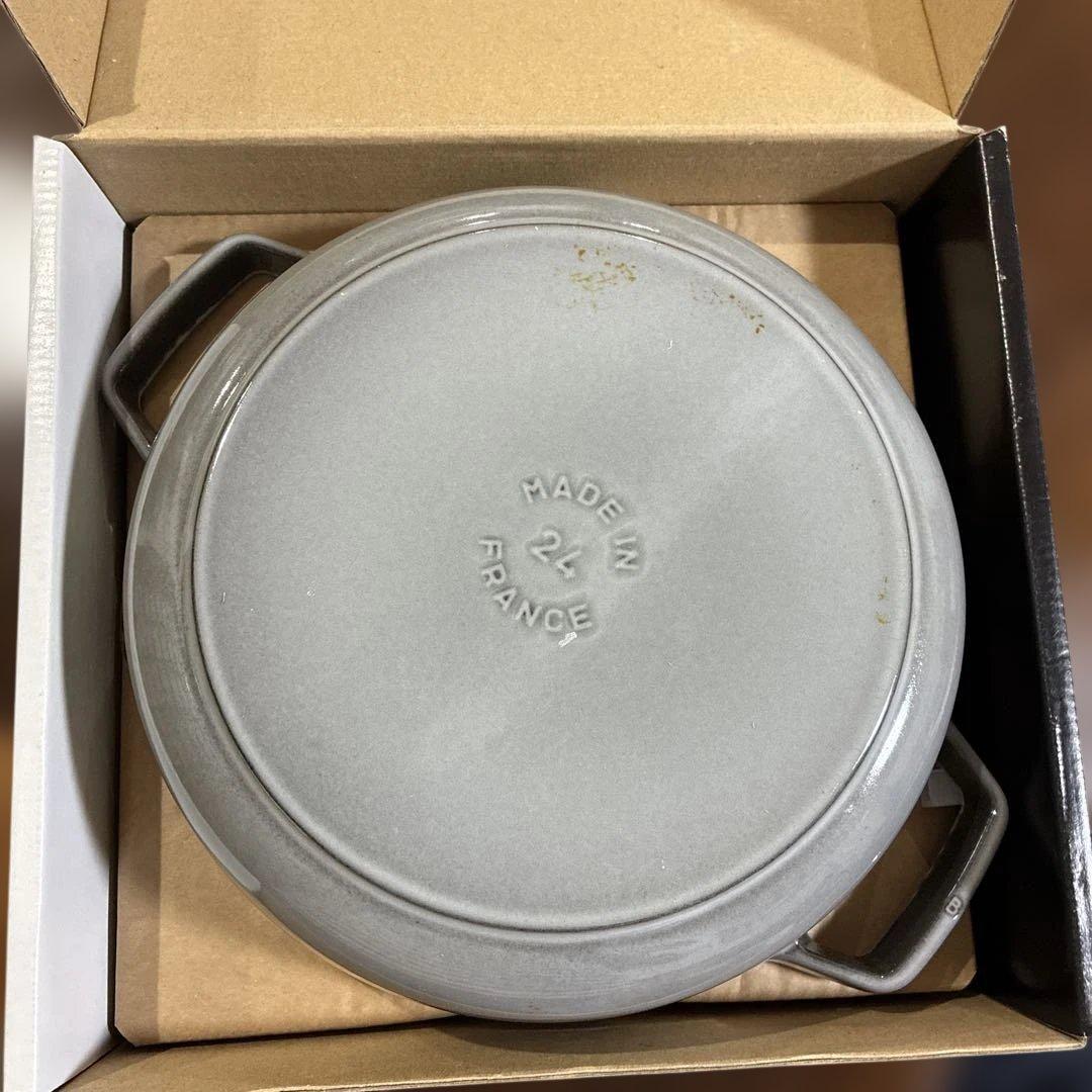 専用です　STAUB 両手鍋 24cm グレー
