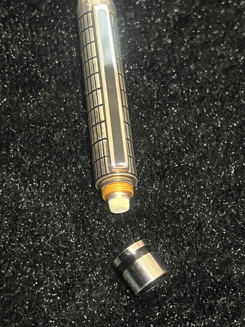 ZEBRA SHARBO ゼブラ シャーボ スターリングシルバー2 格子柄 美品