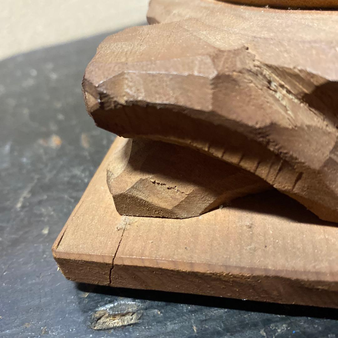 仏師　立川金禄作　木彫狛犬一対セット