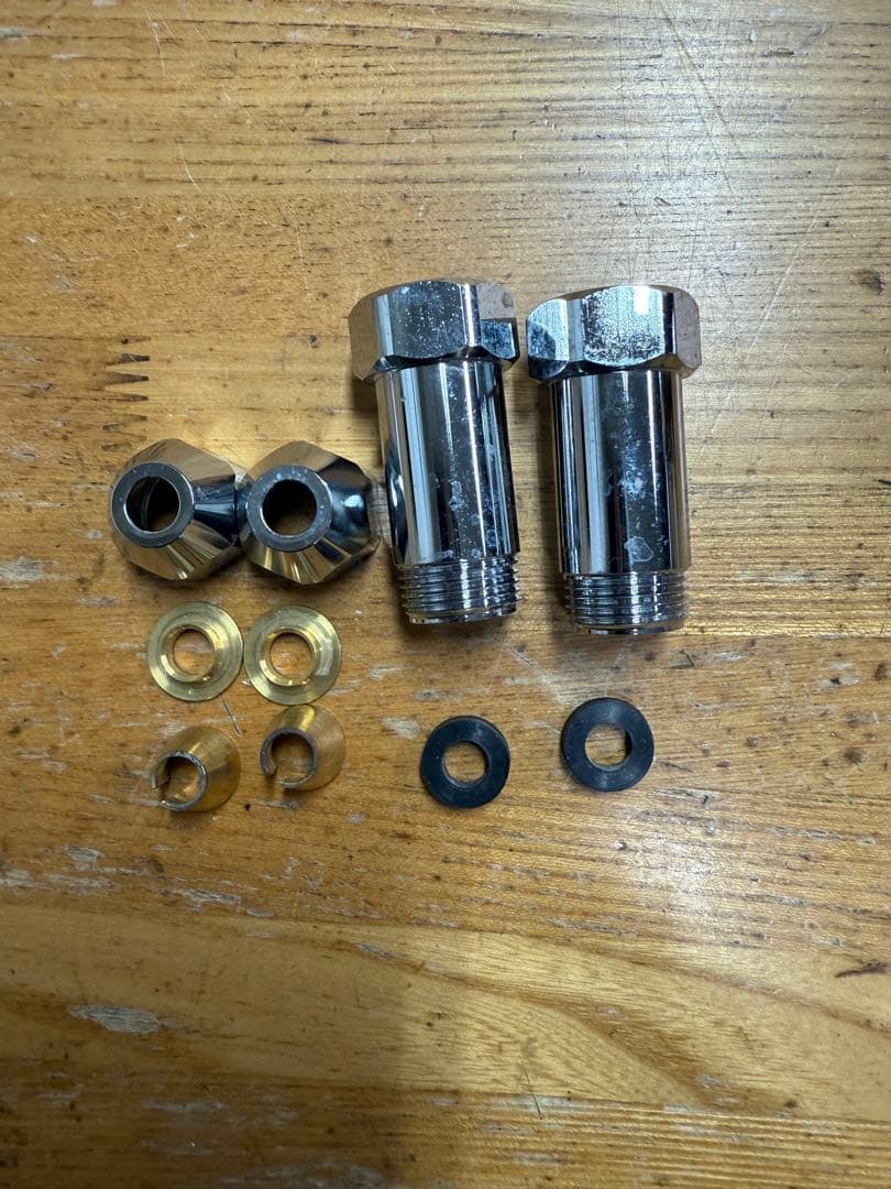 クロム仕上げ キッチン水栓 取り付け金具付き Y183-056