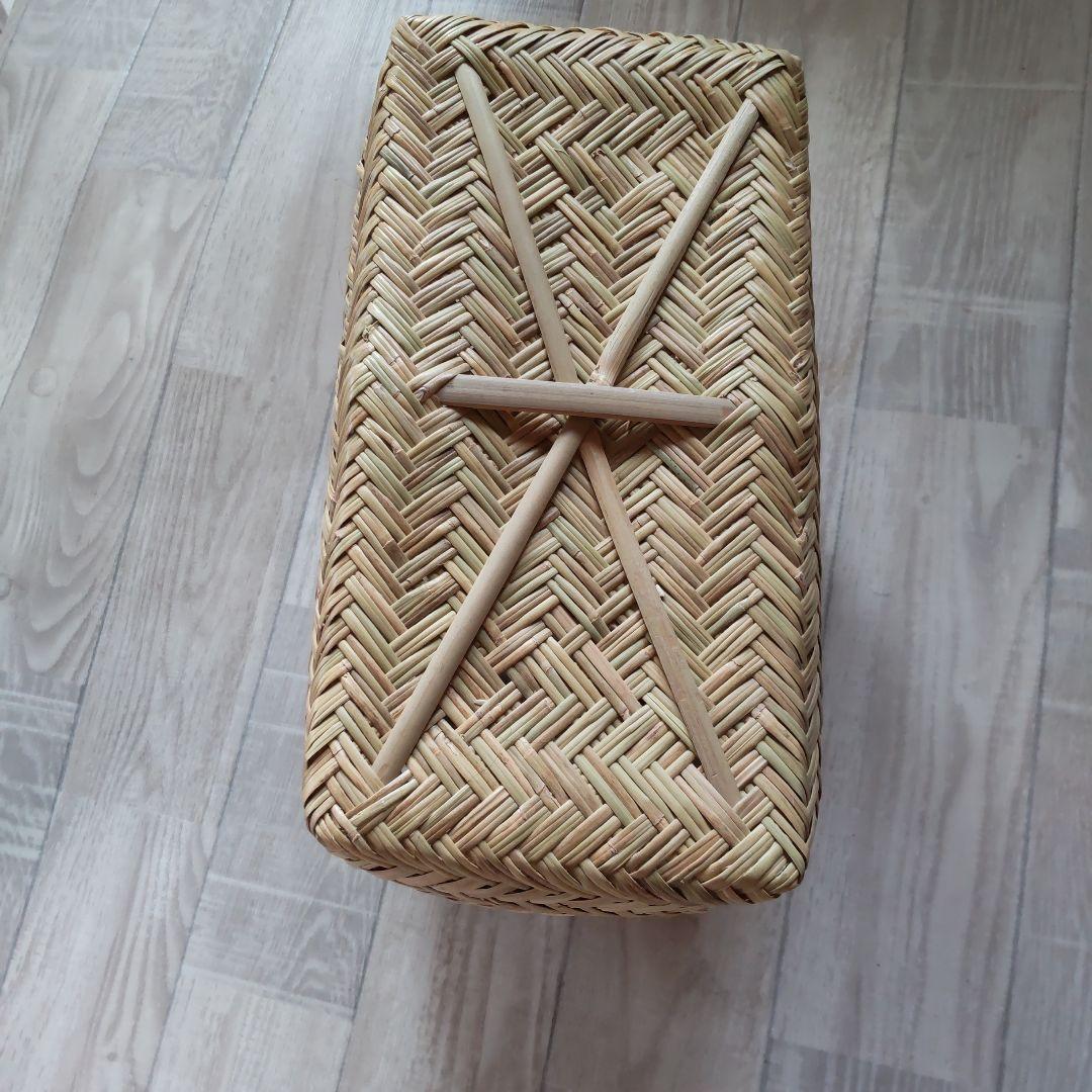 鳥越竹細工　竹かご　買い物かご　市場かご　岩手 すず竹
