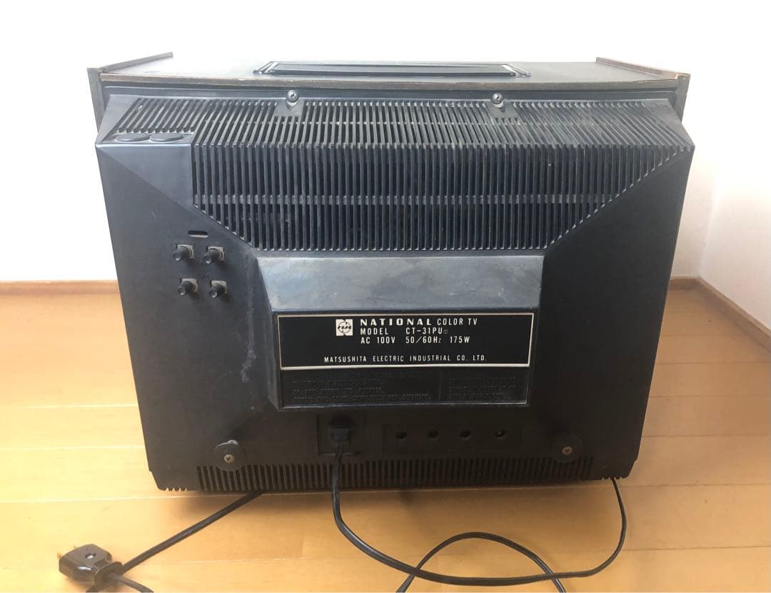 National ナショナル 真空管テレビ CT-31PU 通電OK ブラウン管