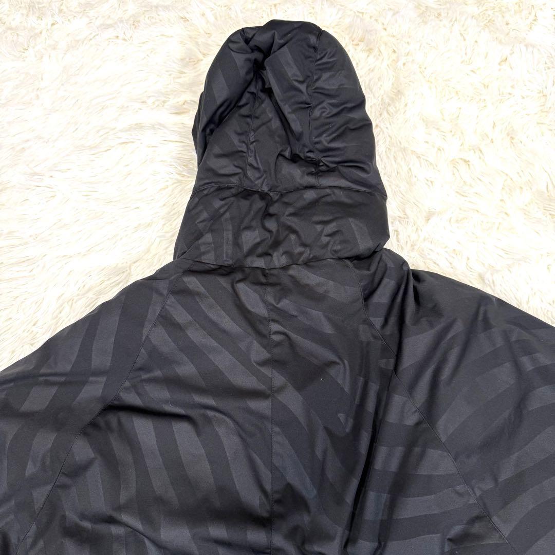 粧U YOSOOU ダウンライナー付きポンチョ ケープコート フード 黒 2