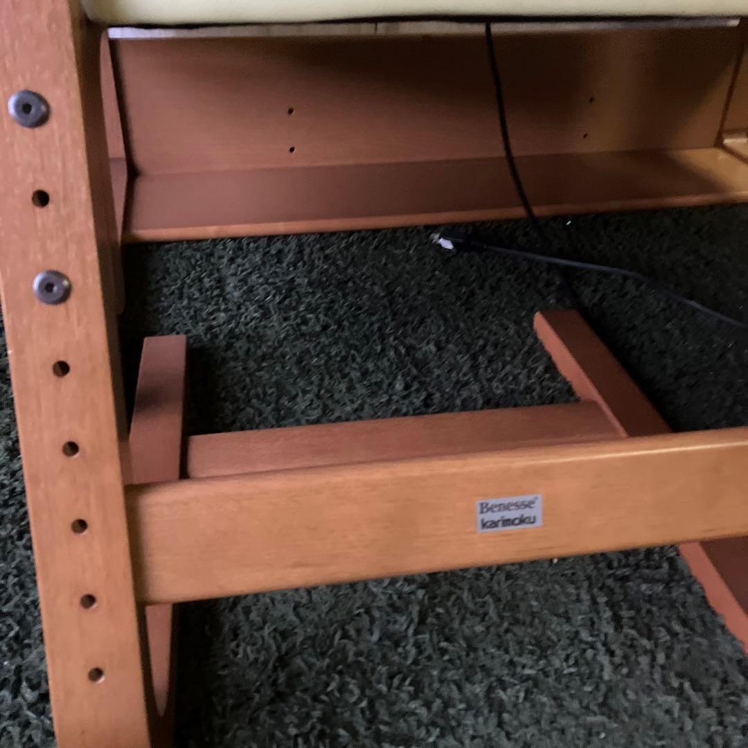 Benesse Karimoku 学びデスク　チェア　シェルフ　セット