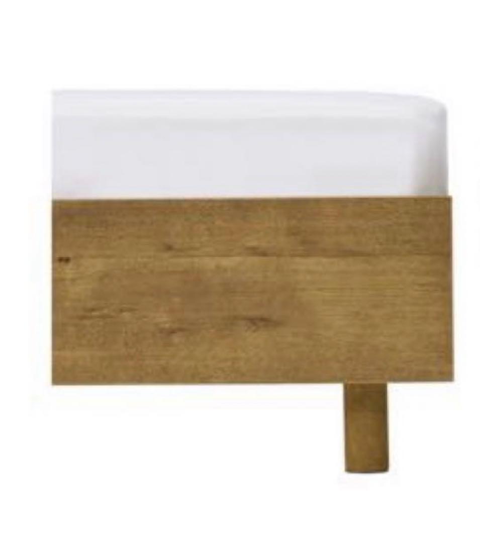 【送料込】unico adday セミダブル　ベッドフレーム　コンセント無