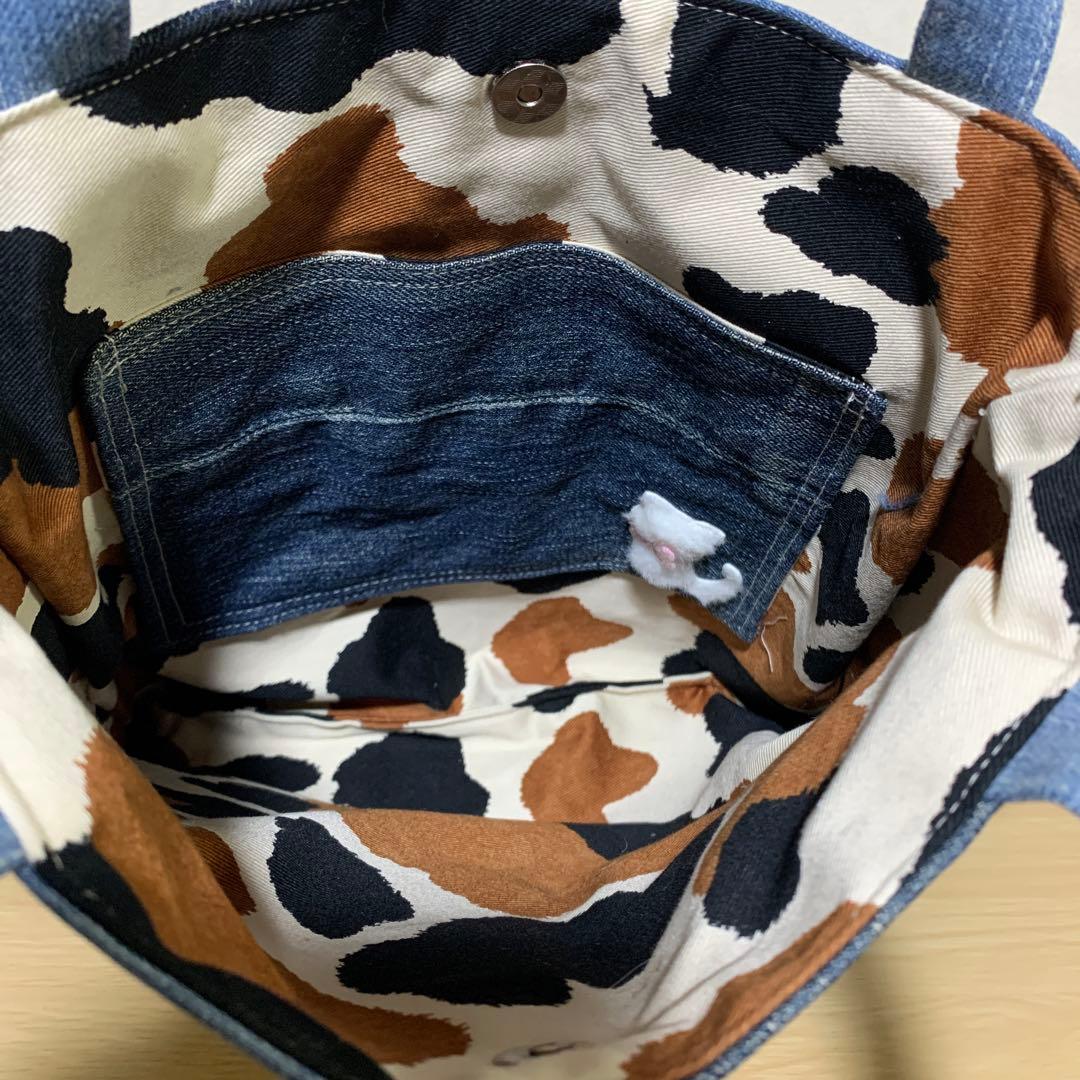 ゆ*ら様 コヤンイサムチョン　ハンドメイド　デニムリメイク　肩がけフリルバッグ