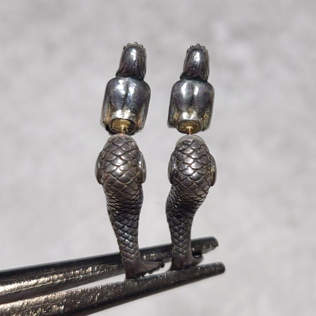 JUSTIN DAVIS マーメイドピアス 両耳 パールダイヤ 人魚 925