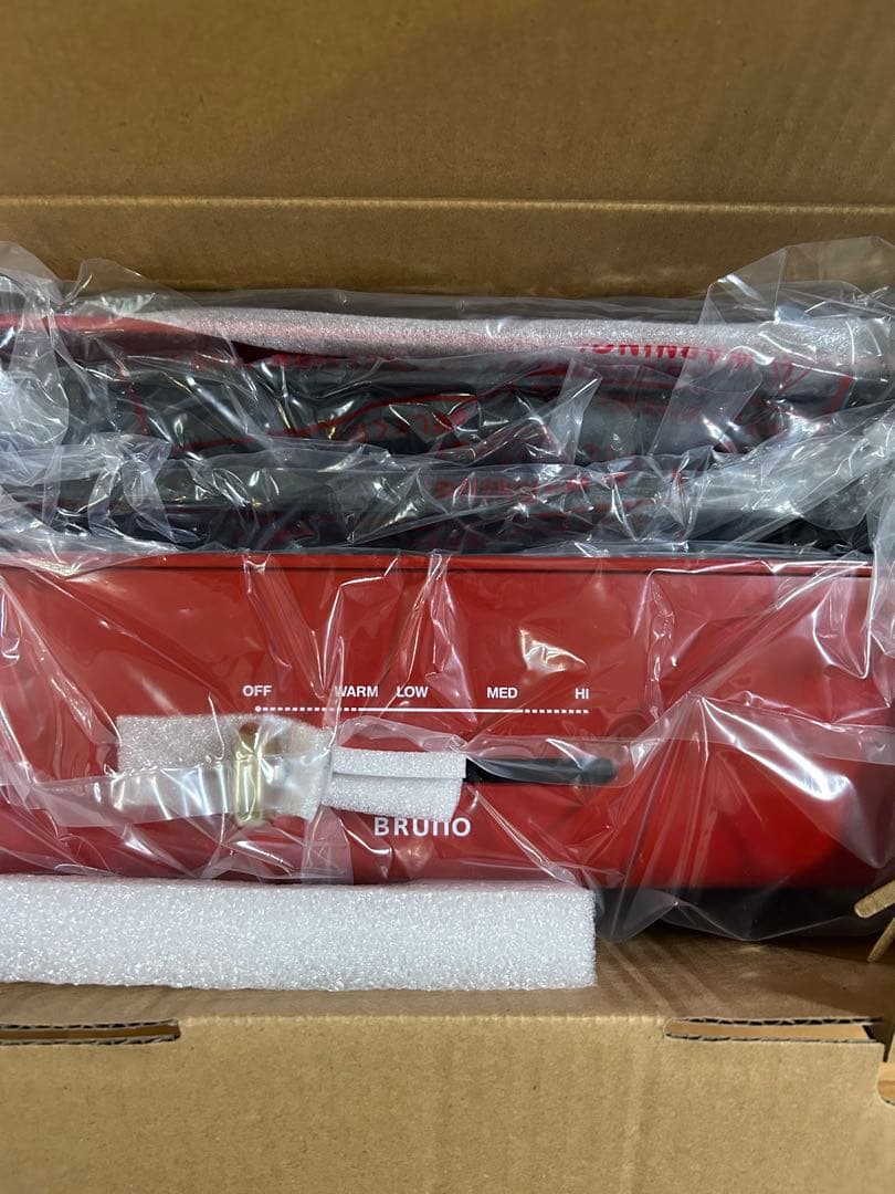 新品未使用BRUNO ホットプレート グランデサイズ レッド
