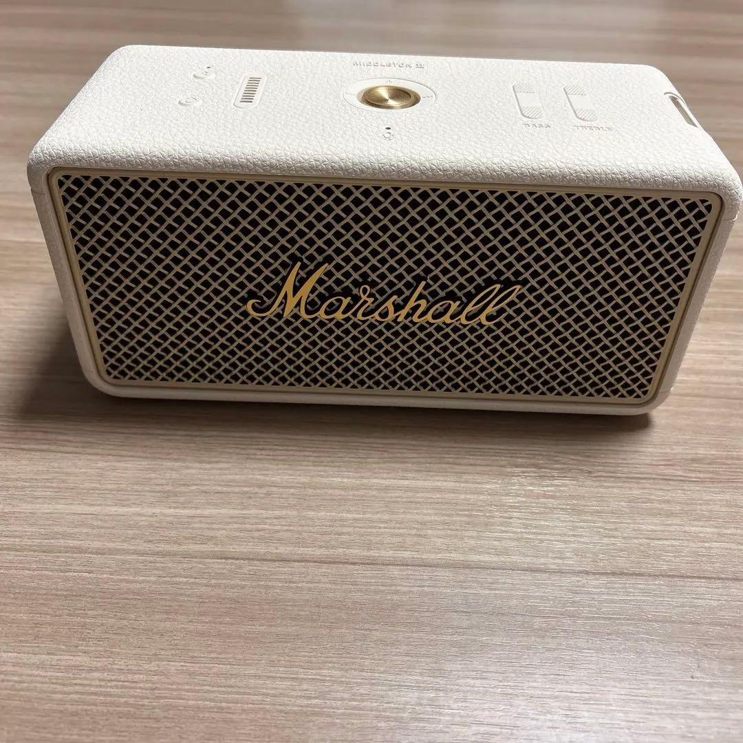 【新型】Marshall MIDDLETON2 ワイヤレススピーカー ホワイト