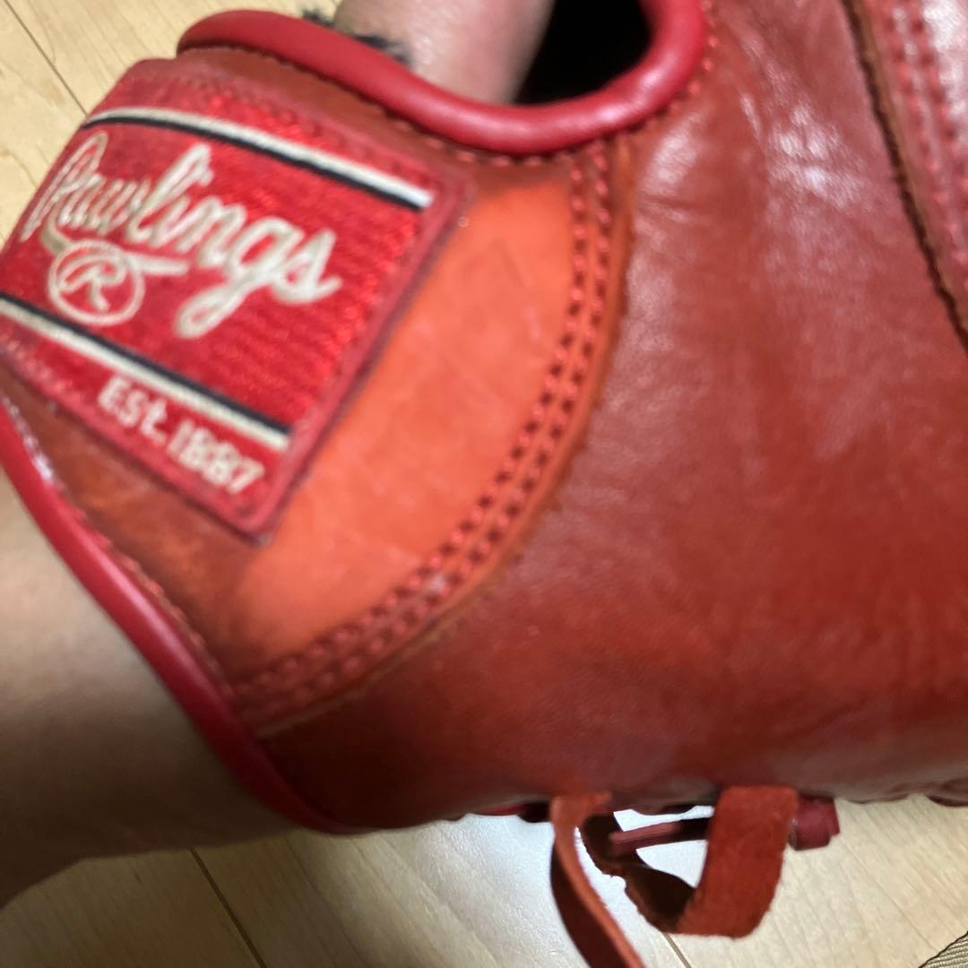 て*ー様 Rawlings 赤 ファーストミット