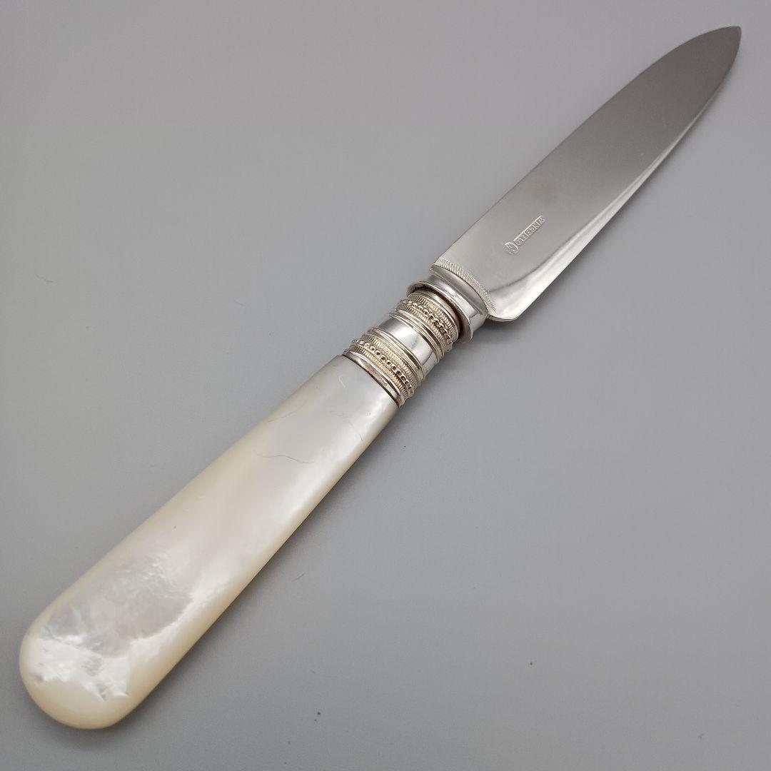 イギリス 白蝶貝 カトラリー 24本セット デザートフォーク ナイフ