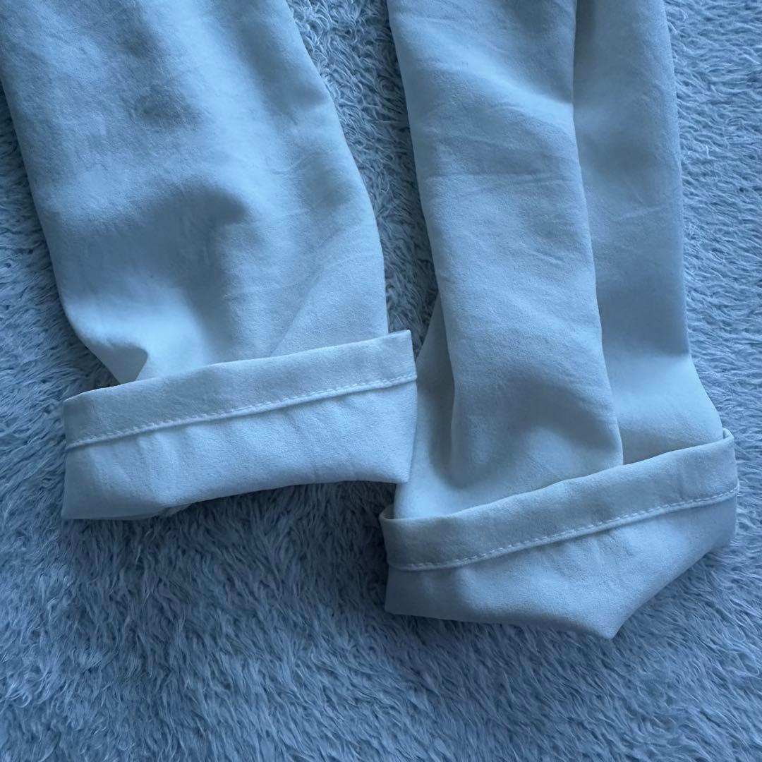 美品　BEARDSLEY ビアズリー 後ろドレープTブラウス　アイボリー　フリー