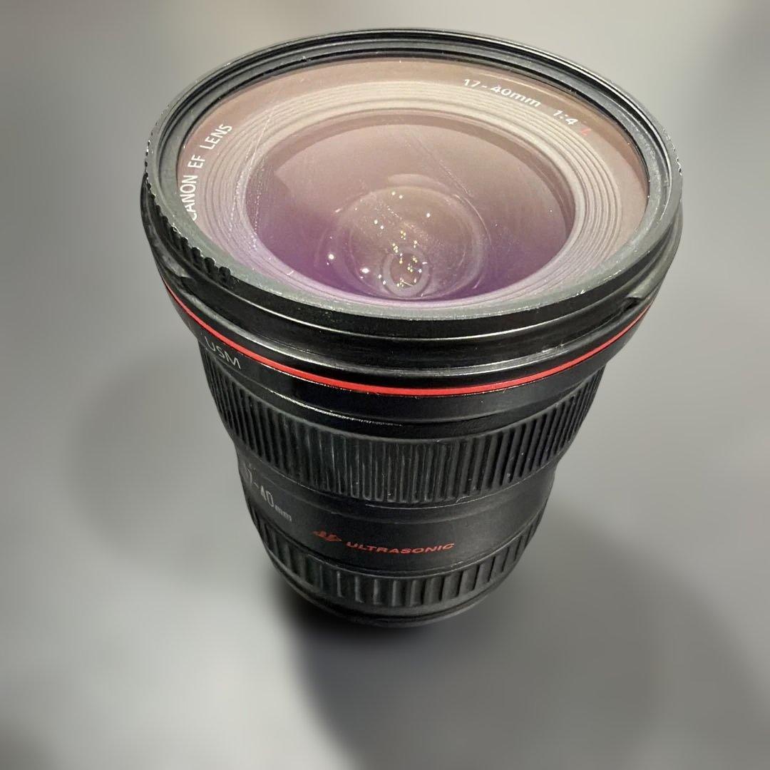 フィルター付　Canon EF17-40mm F4L USM