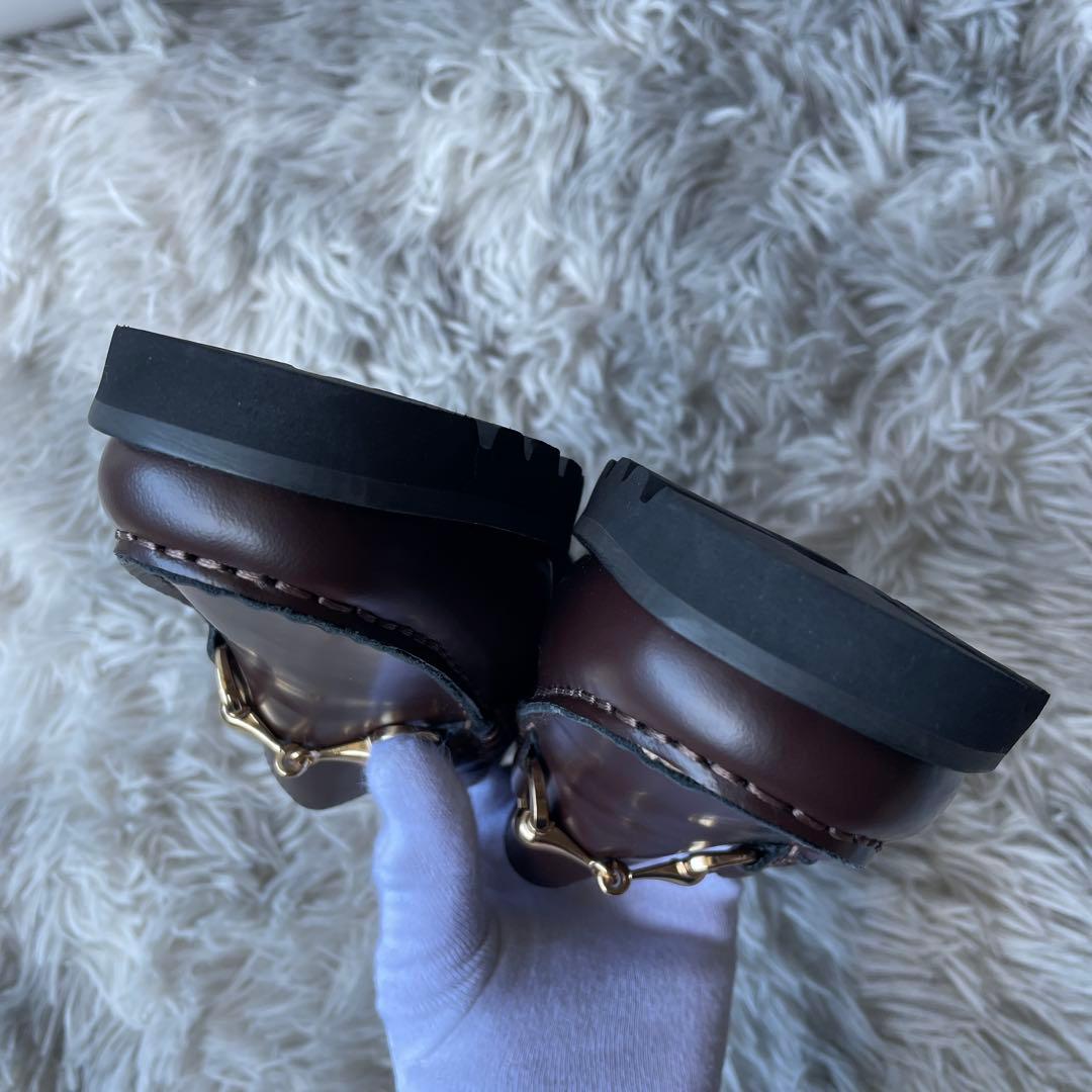 【未使用級】アルテサノス ビットローファー ブラウン系 39