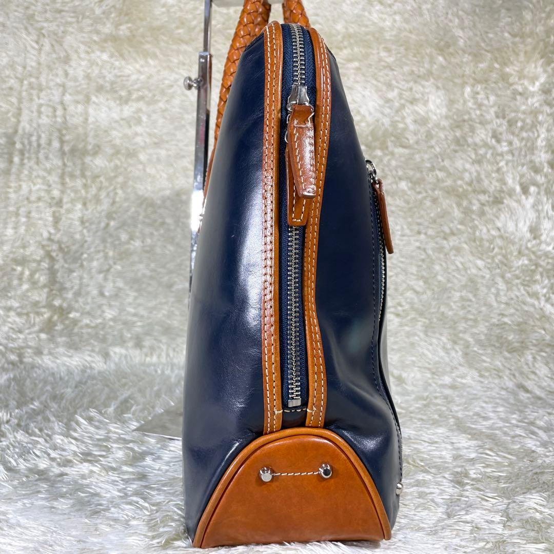 定番❗️キーファーノイ ブリーフケース ネイビー 2way A4 イタリアンレザー