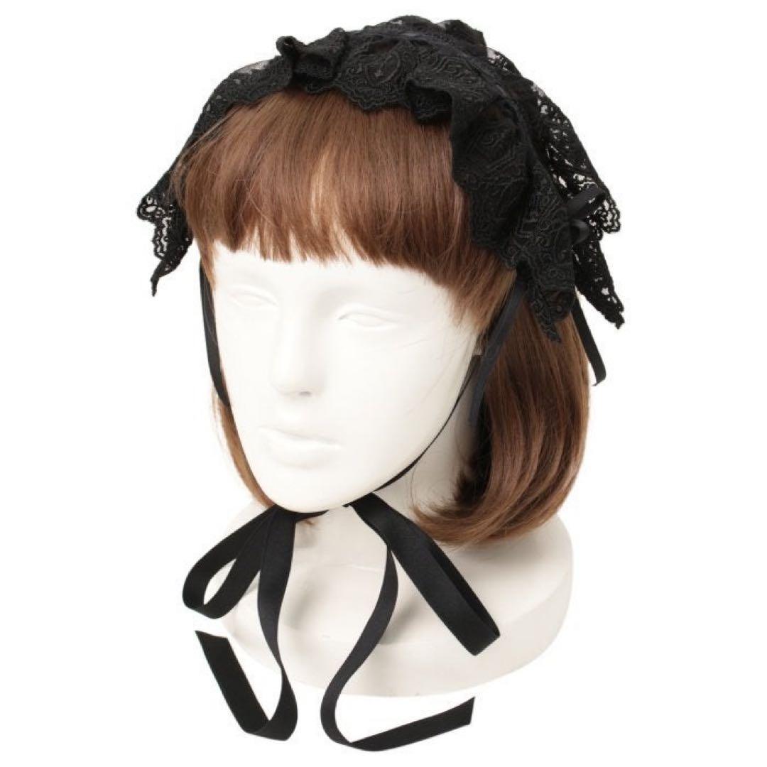 モワティエ コフィンレースヘッドドレス 送料込 美品