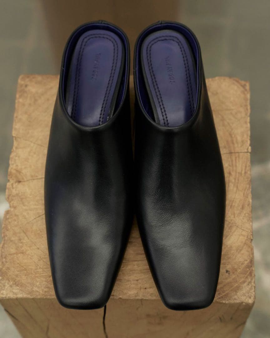 新品 todayful Squaretoe Leather Sabot正規品新品