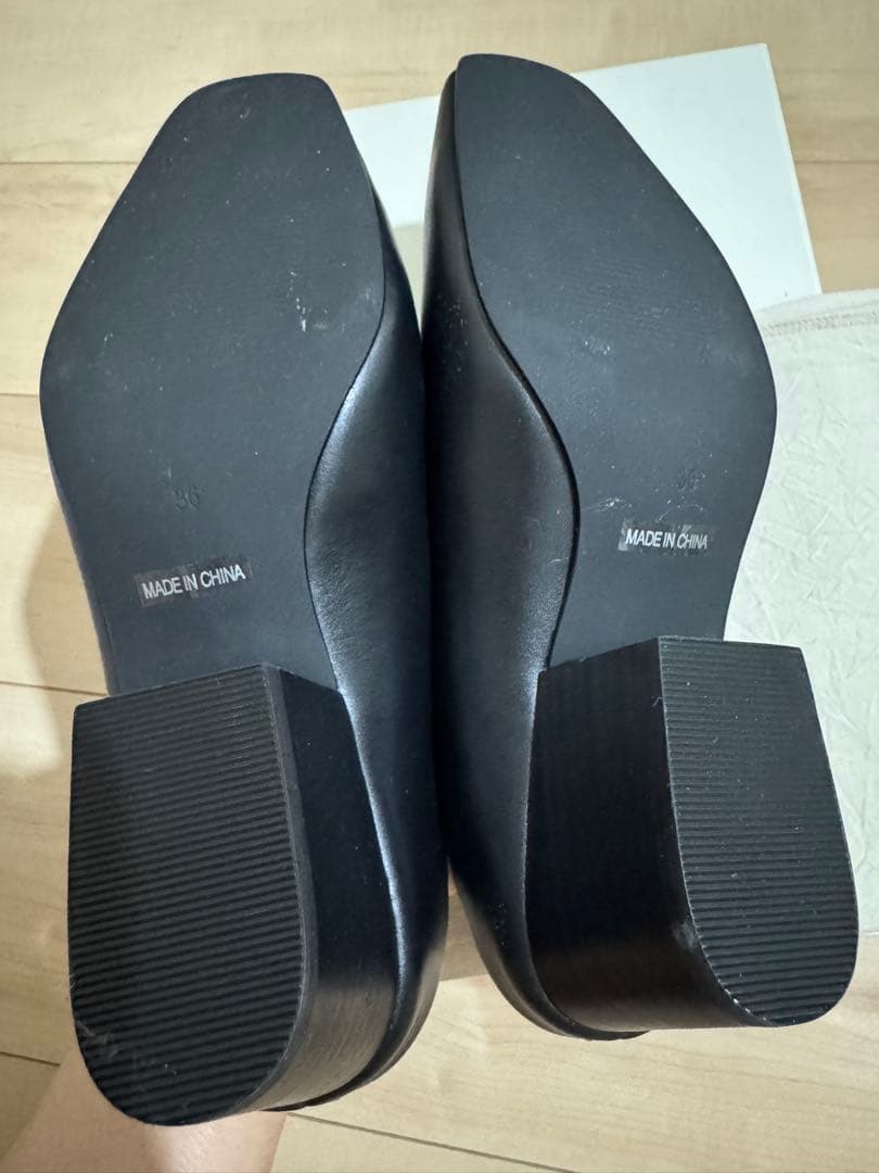 新品 todayful Squaretoe Leather Sabot正規品新品