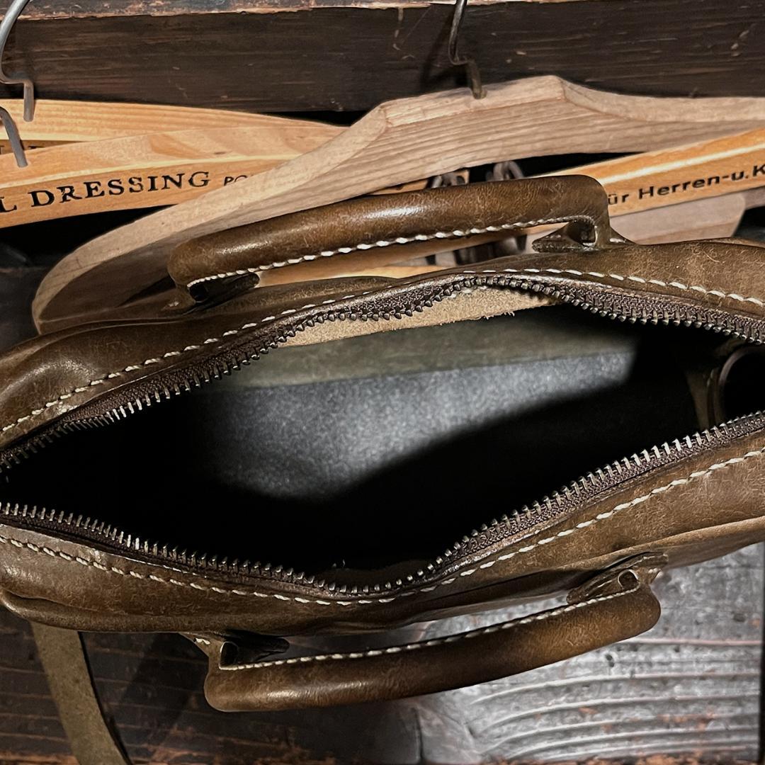 【USED】プエブロレザーのショルダーバッグ 本革 虎目 一点物 #283