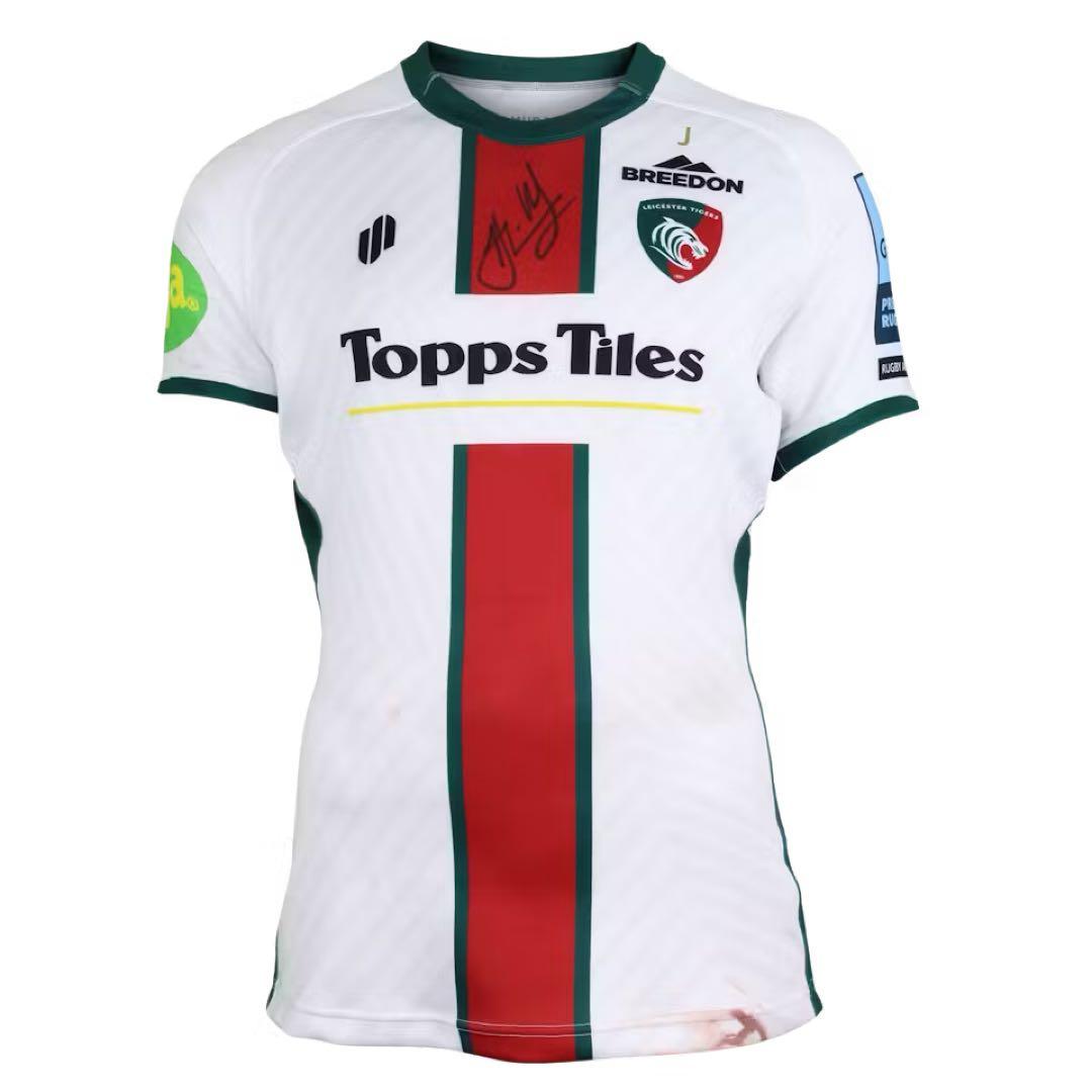 プレミアシップ ラグビー ポラード実使用 両面直筆サイン入りジャージ