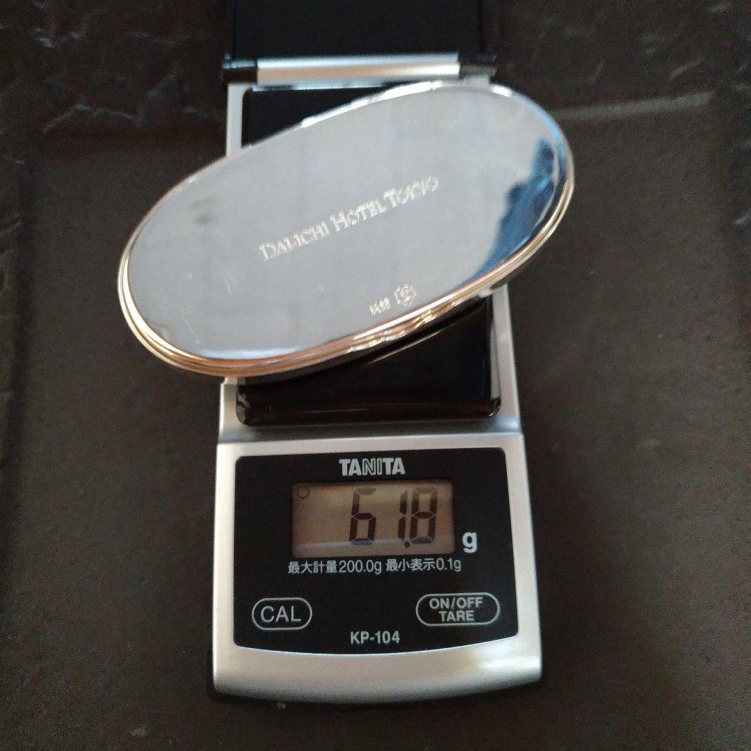 純銀。シルバー製。小物入れ。61グラム。第一ホテル東京。薄い平たいケース。中古。