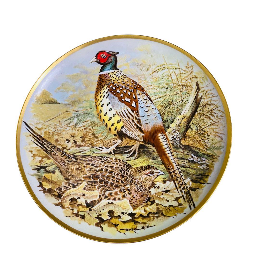 野鳥絵皿　フランス　リモージュ　フランクリンポーセリン　12枚