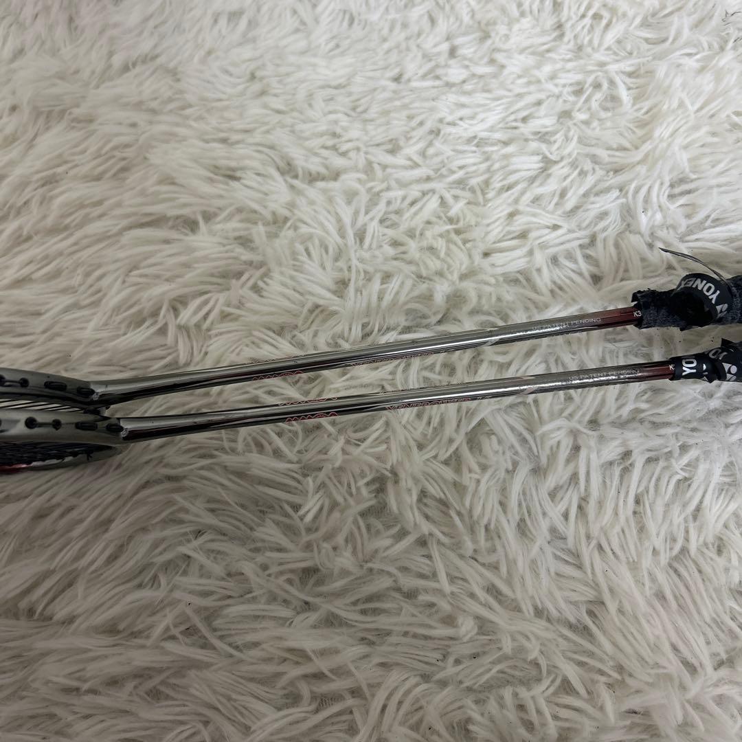 【2本セット】MMOA XENEPOWER16 バドミントンラケット シルバー