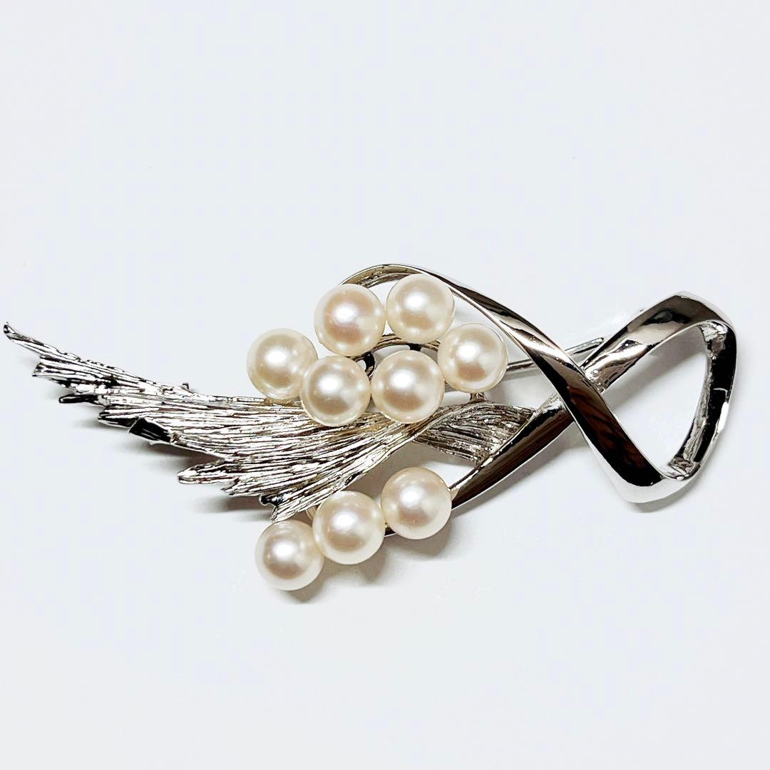 極美品✨MIKIMOTO ミキモト パール ブローチ　コサージュ