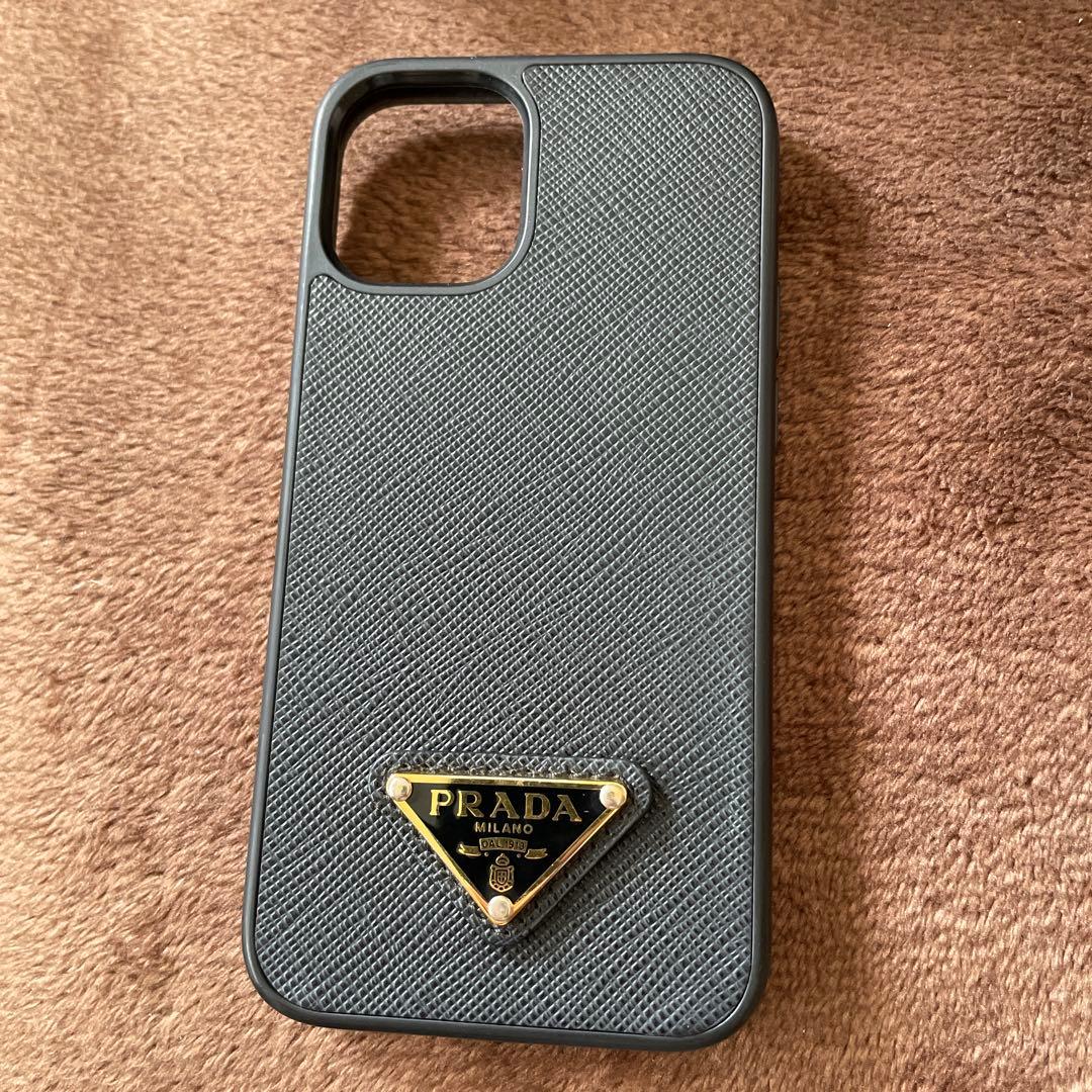 PRADA プラダ　サフィアーノ　iPhone12mini レザーケース