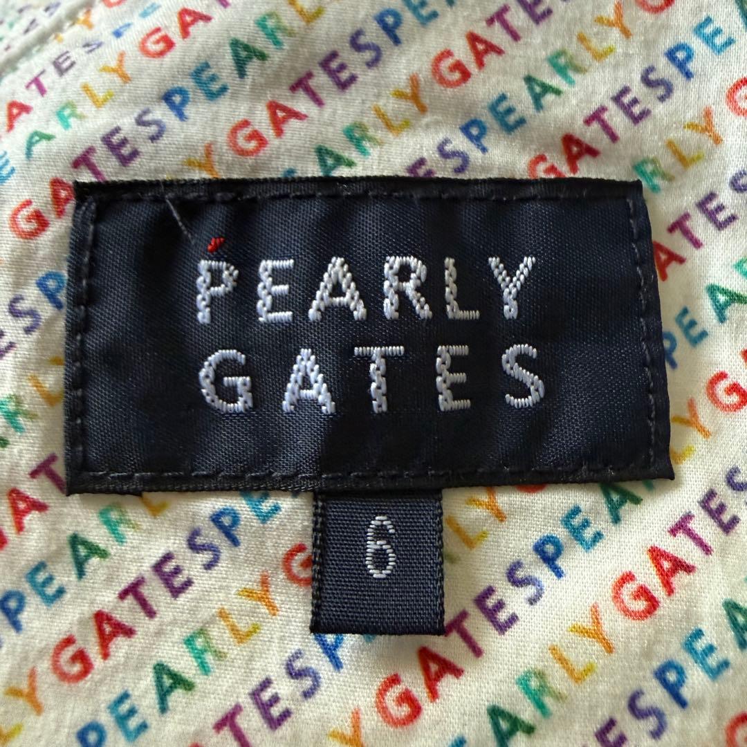 現行モデル　パーリーゲイツ　パンツ　総柄　紺　白　XL〜XXL相当 ネイビー　6