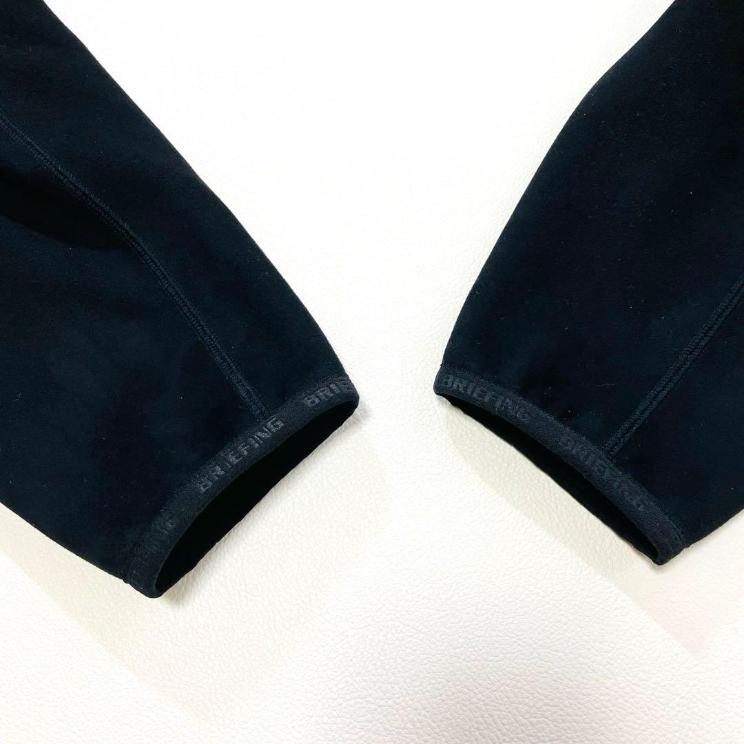 6511【美品】ブリーフィング　プルオーバーパーカー　スウェード調　23年　黒