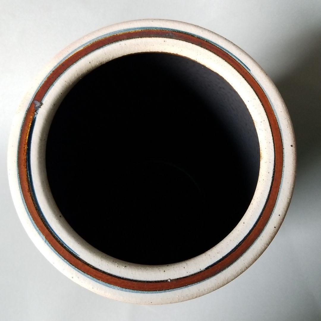 信楽焼傘立て  花絵 高さ４７cm